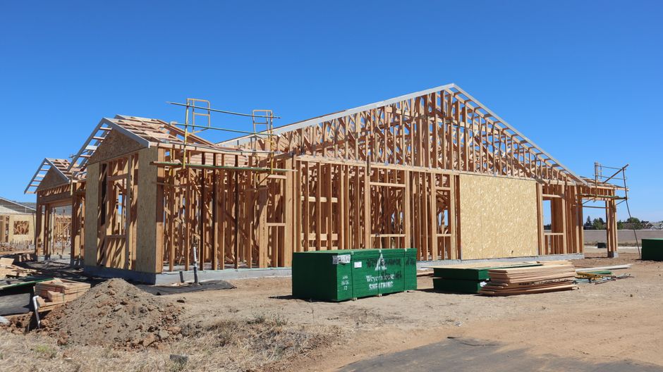 House being framed